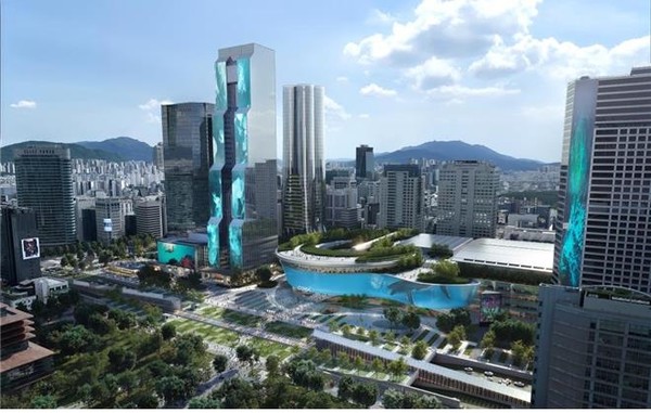 코엑스 일대 개발계획안 전체 조감도. 사진=서울시 제공