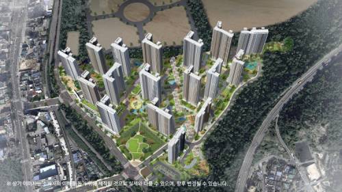 창원 메가시티 자이&위브 조감도