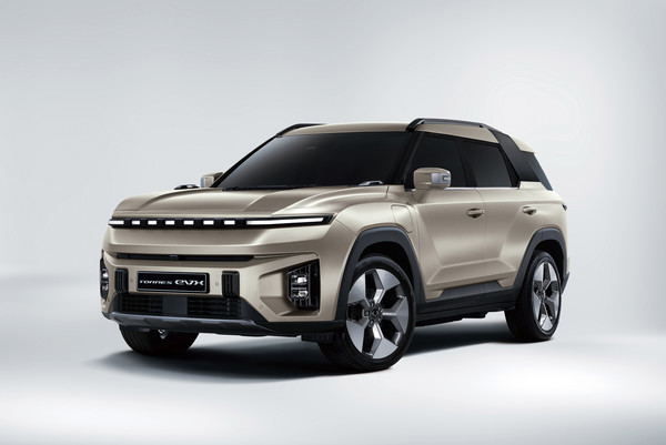KG모빌리티의 전기 SUV 토레스 EVX. 사진=KG모빌리티