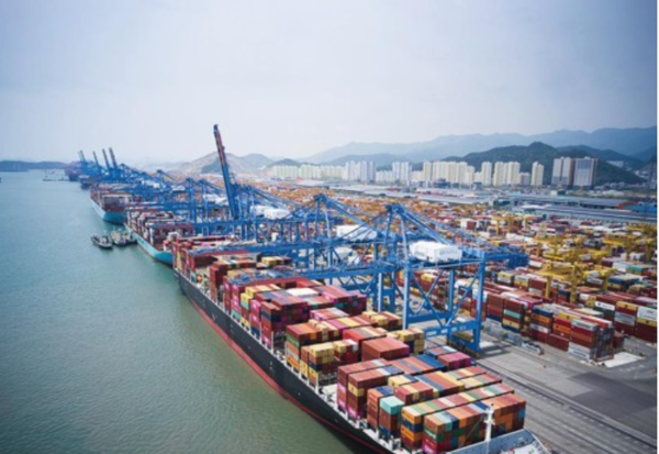 부산항 신항 모습. 출처=부산항만공사