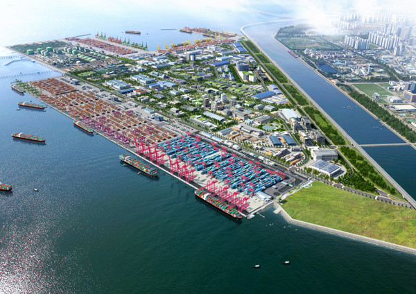 인천신항 조감도. 사진=인천항만공사