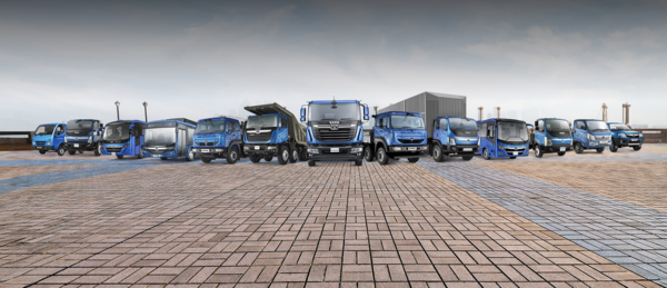 타타대우모빌리티의 차량들. 사진=타타 모터스