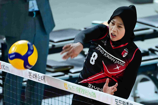 3월 14일, 대전 정관장 레드스파크스의 메가는 총 35득점(공격 32점, 블로킹 2점, 서브 1점)을 기록하며 광주 페퍼저축은행 AI 페퍼스를 상대로 팀 승리를 이끌었다.(사진 = KOVO 홈페이지)