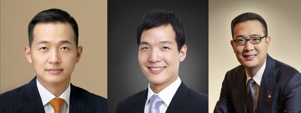(왼쪽부터) 김동관 한화그룹 부회장, 김동원 한화생명 사장, 김동선 한화갤러리아·한화호텔앤드리조트 미래비전총괄 부사장. 사진=각 사