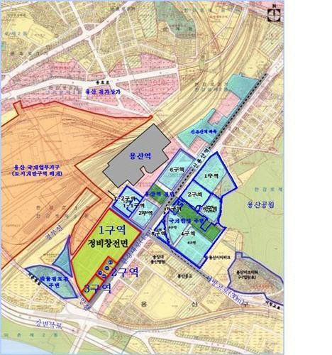 용산 정비창 위치도. 사진=서울시