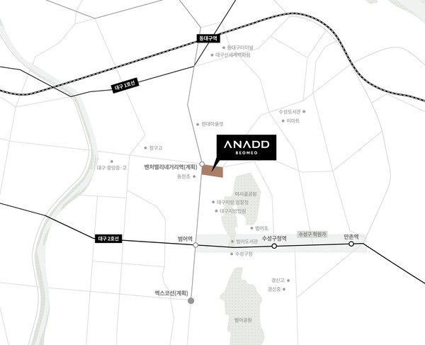 어나드범어 위치도. 사진=포스코이앤씨