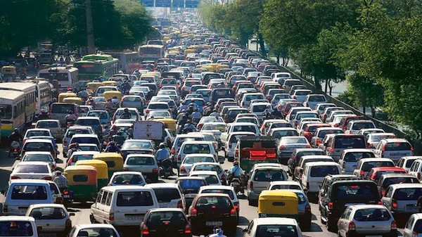 인도 내 교통 체증. 사진=갈무리