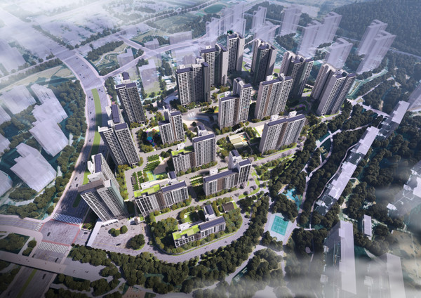 동탄 포레파크 자연앤 푸르지오 조감도. 사진=대우건설