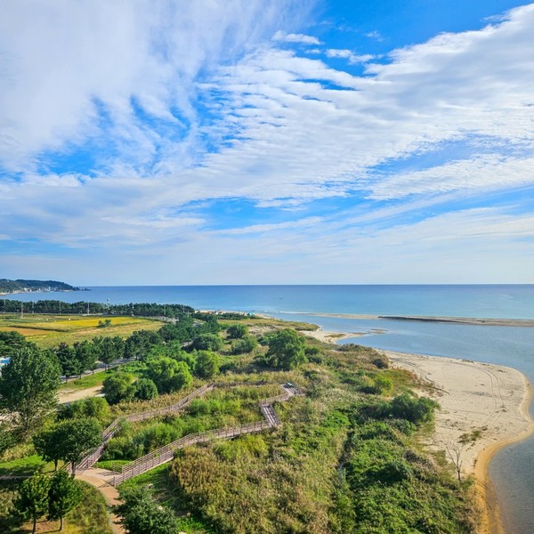 울진 왕피천.사진제공= 울진 왕피천 케이블카 홈페이지
