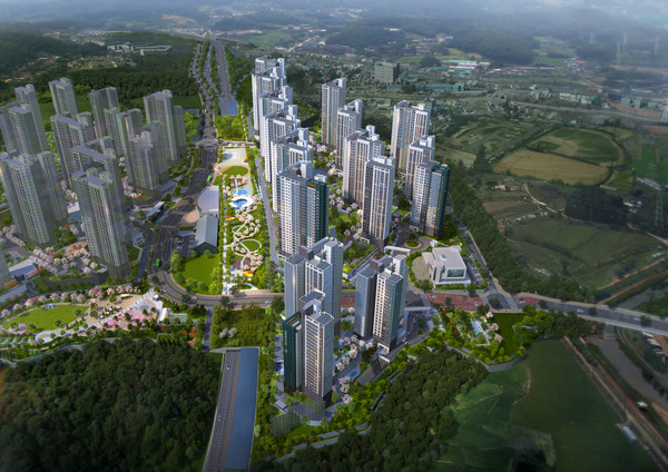 용인 푸르지오 원클러스터 2,3단지 조감도. 사진=대우건설