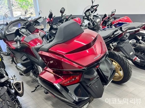 혼다 골드윙이 혼다 에듀케이션 센터 내 구비돼있다. 사진=양정민 이코노믹리뷰 기자