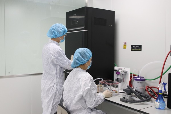 프레스티지바이오파마IDC 혁신신약연구원 지하1층에 위치한 비임상시험실