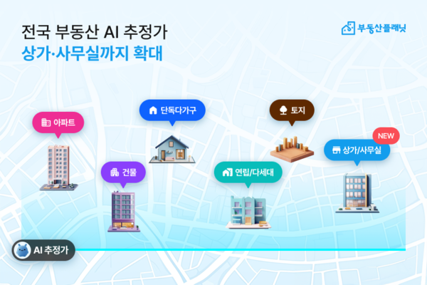부동산플래닛 상가·사무실 AI추정가. 사진=부동산플래닛