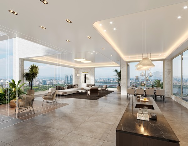 용산정비창 전면 제1구역 포스코이앤씨 제안 대형평형. 사진=포스코이앤씨