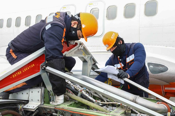 제주항공이 항공기 엔진을 교체했다. 사진=제주항공