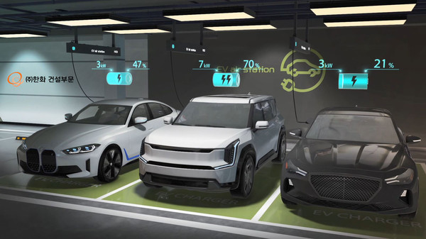 한화 건설부문 전기차 충전시스템 EV air station