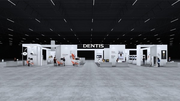 덴티스 부스. 사진=덴티스.