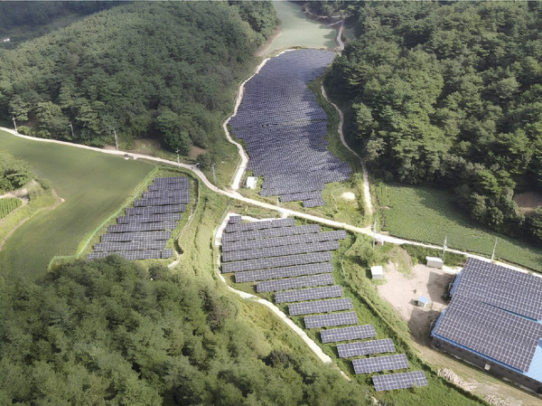 SK이터닉스 ‘솔라파크 봉화 법전1호’ 태양광 발전소. 사진=SK이터닉스