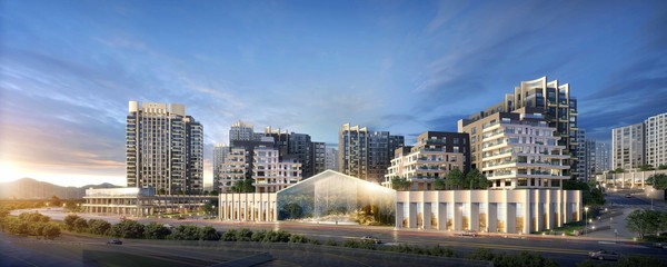 '아크로 한남' 단지 투시도. 사진=DL이앤씨