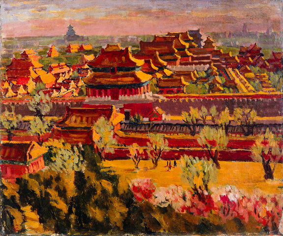 임군홍, ‘고궁’, 1940년대 초반, 캔버스에 유화 물감, 60x72cm. 사진제공= 국립현대미술관