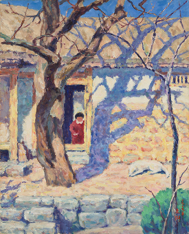 오지호, ‘남향집’, 1939, 캔버스에 유화 물감, 80x65cm. 사진제공= 국립현대미술관