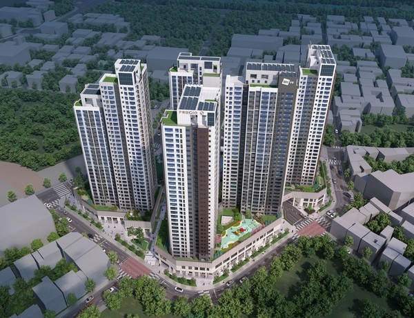 대우건설 두산건설 리버센트 푸르지오 위브 조감도. 사진=대우건설