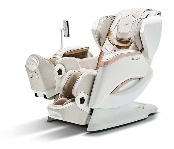 하체 근육 이완과 피로 회복에 도움을 줄 수 있는 헬스케어로봇 '팔콘i'