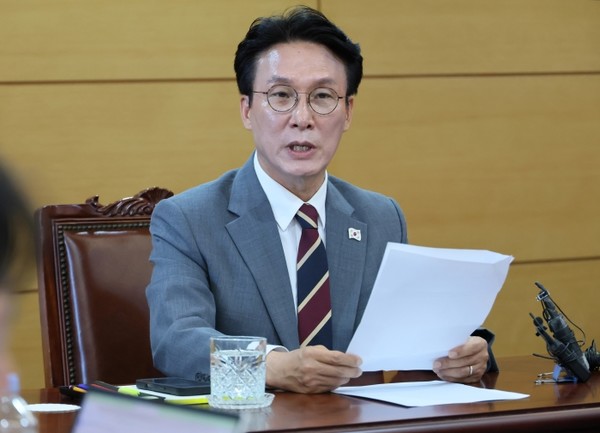 김민석 국무총리 후보자가 10일 서울 종로구 통의동 청문회 준비단 사무실에서 기자간담회를 하고 있다. 사진=연합뉴스