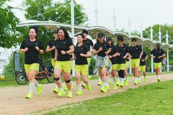 런푸마팸 참가자들이 러닝하고 있는 모습. 사진=푸마