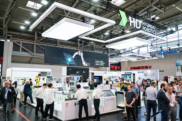 HD현대로보틱스가 24일부터 나흘간 독일 뮌헨에서 개최되는 글로벌 최대 규모의 로봇 산업 박람회인 '오토매티카(AUTOMATICA) 2025'에 참가했다. 사진=HD현대로보틱스