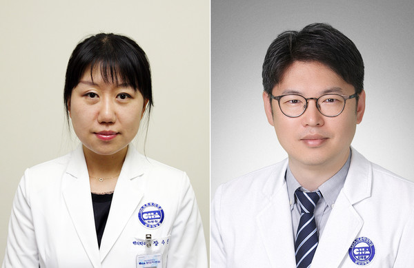 (왼쪽부터) 장수진, 전홍재 교수. 사진=분당차병원.