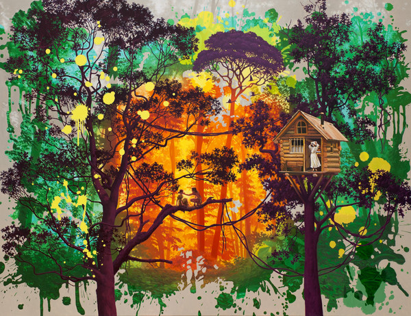 배준성, On the Stage – tarzan story, 2025, 112.1 x 145.5 cm, oil on canvas