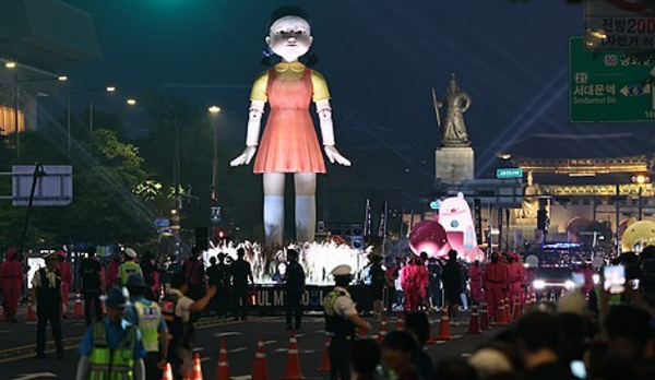 오징어게임3 퍼레이드. 사진=연합뉴스
