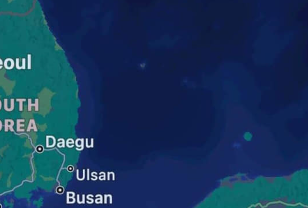 애플 지도에 독도가 보이지 않는다. 사진=갈무리