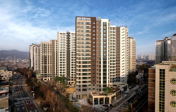 '왕길역 아테라' 단지 전경 사진. 