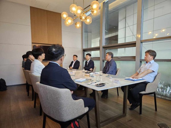 세종특별자치시가 3일 세종공동캠퍼스에서 입주대학 대표들과의 조찬 간담회를 개최했다. 출처=세종시