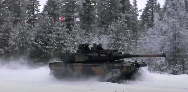 노르웨이 설원을 달리는 K2. 사진=유튜브 갈무리