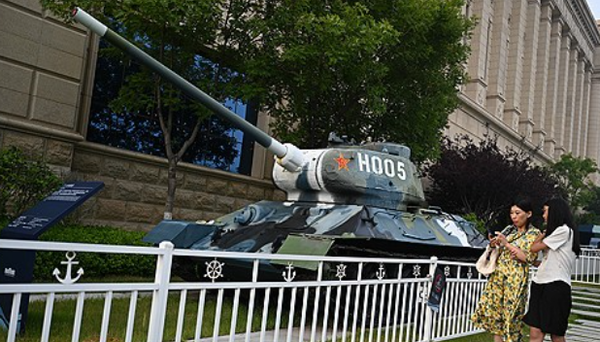 러시아 전쟁박물관에 전시된 T-34. 사진=연합뉴스