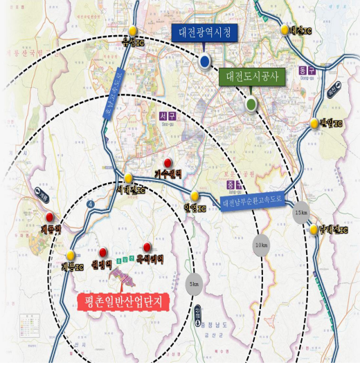 서구 평촌일반산업단지. 출처=대전도시공사