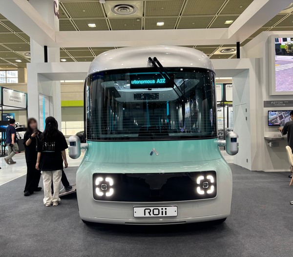 오토노머스에이투지의 로보셔틀 로이. 사진=이코노믹리뷰 김효경 기자