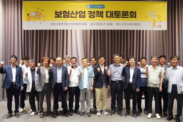 보험연구원은 14일, '보험산업 정책 대토론회'를 개최했다.사진제공=보험연구원