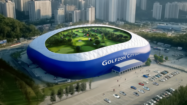 골프존의 지속가능한 골프문화를 위한 새로운 모델인 '시티골프' 조감도