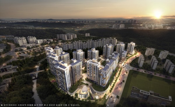 엘리프 검단 포레듀 조감도. 출처=계룡건설