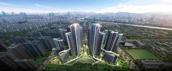 삼성물산이 개포우성7차에 제안한 '래미안 루미원' 조감도. 사진=삼성물산