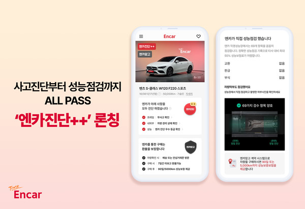 엔카닷컴, '엔카진단++'론칭. 사진=엔카닷컴