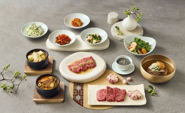 워커힐의 한우 숯불구이 전문점 ‘명월관’에서 준비한 ‘하절진미(夏節珍味)’