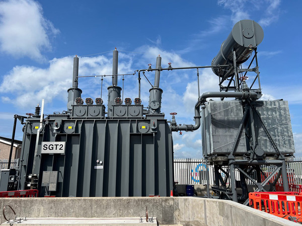 효성중공업이 2023년 스코틀랜드에 공급한 초고압변압기. 사진=효성중공업