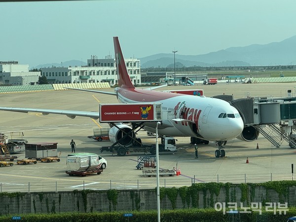 티웨이항공 여객기. 사진=양정민 이코노믹리뷰 기자