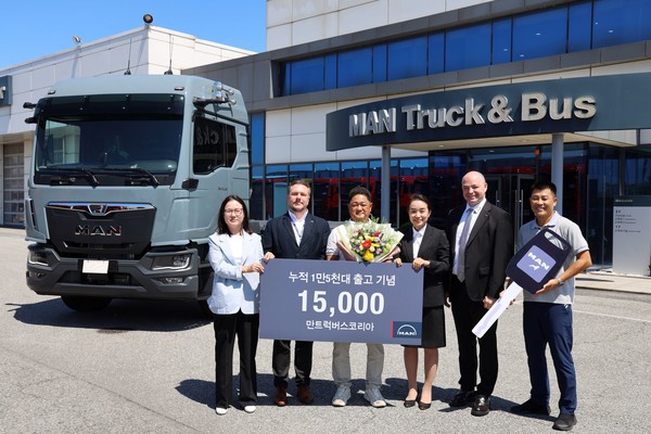만트럭버스코리아, 트럭 누적 판매 1만 5000대 돌파. 사진=만트럭버스코리아