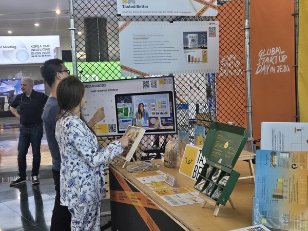  '2025 케이(K)-스타트업 그랜드 챌린지 Showcase' 행사 부스모습. 출처=창업진흥원